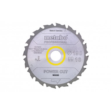 Пильное полотно «power cut wood - professional», 160x20, Z10 WZ 22° Metabo 628002000