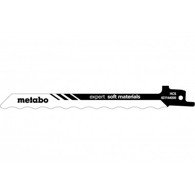 2 пилки для сабельных пил, серия «expert soft materials», 150 x 1,0 мм Metabo 631144000