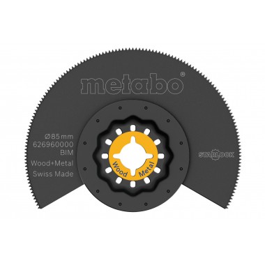 Сегментное пильное полотно, дерево/металл, BiM, Ø 85 мм Metabo 626960000