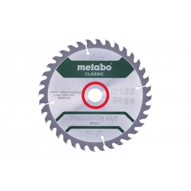 Пильное полотно «precision cut wood - classic», 160x20 Z36 WZ 10° /B Metabo 628659000