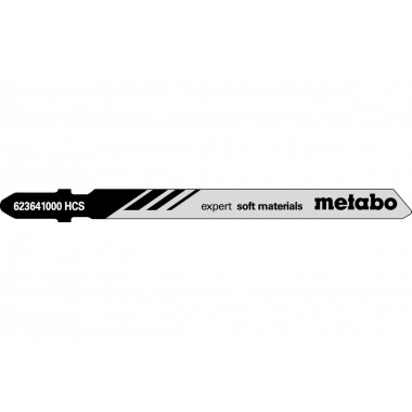 5 ножей лобзиковой пилки, серия «expert soft materials», 74 мм Metabo 623641000