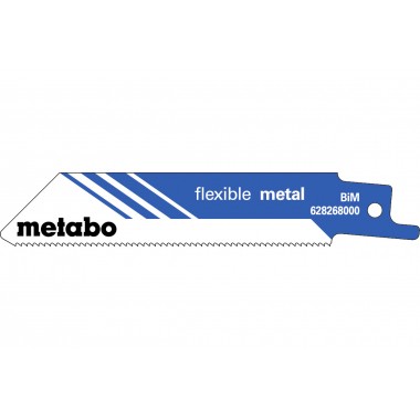5 пилок для сабельных пил, «flexible metal», 100 x 0,9 мм Metabo 628268000