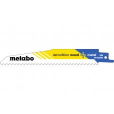 5 пилок для сабельных пил, «demolition wood + metal», 150 x 1,6 мм Metabo 631925000