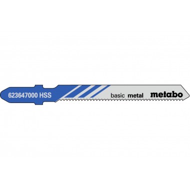 5 лобзиковых пилок, серия «basic metal», 51/ 1,2 мм Metabo 623647000