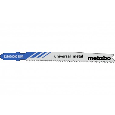 25 лобзиковых пилок, серия «universal metal», 74 мм/прогр. Metabo 623620000