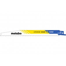 2 пилки для сабельных пил, «universal wood + metal», 200 x 1,25 мм Metabo 631912000