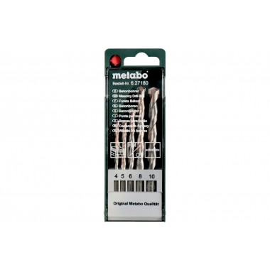 Кассета со сверлами по бетону classic, 5 предм. Metabo 627180000