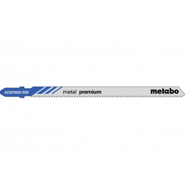 5 лобзиковых пилок, серия «metal premium», 106/ 1,8 мм Metabo 623979000