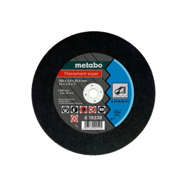 Отрезной круг Обдирочный круг Flexiamant super 350x3,0x25,4, сталь, TF 41 Metabo 616338000