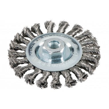Круглая щетка 115x0,5x10 мм/ M14, сталь, плетеная Metabo 626770000