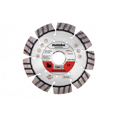 Алмазный отрезной круг 125 x 22,23 мм, «CP», для бетона «professional» Metabo 628571000