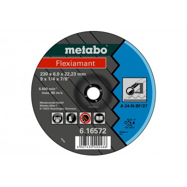 Обдирочный круг Flexiamant 230x6,0x22,23, сталь, SF 27 Metabo 616572000