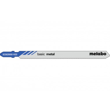 5 лобзиковых пилок, серия «basic metal», 106/ 1,2 мм Metabo 623629000