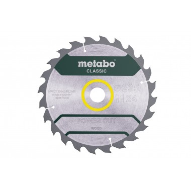 Пильное полотно power cut wood-classic 235x30 Z24 WZ 18° /B Metabo 628678000