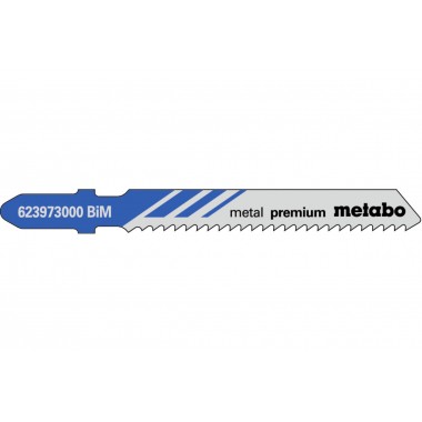 5 лобзиковых пилок, серия «metal premium», 51/ 2,0 мм Metabo 623973000
